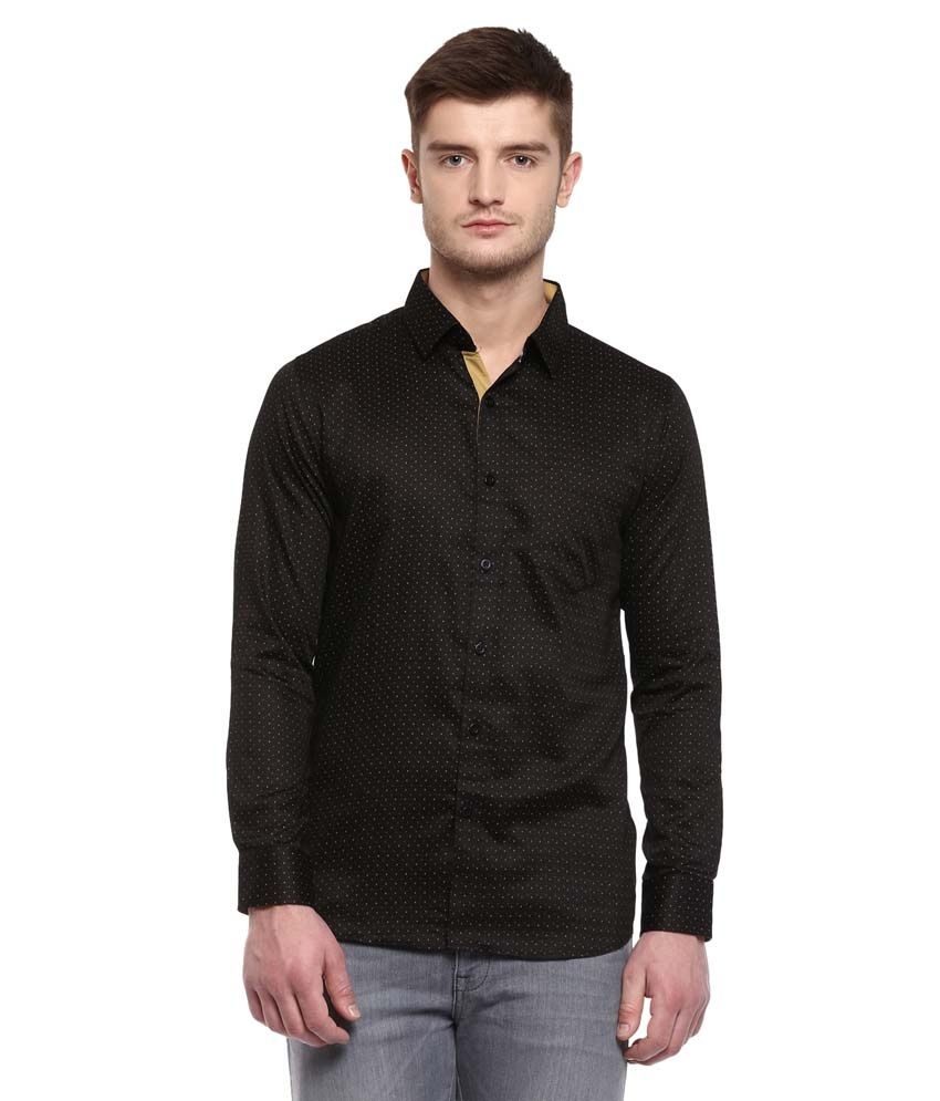 Dennison Black Formal Slim Fit Shirts - Buy Dennison Black Formal Slim ...