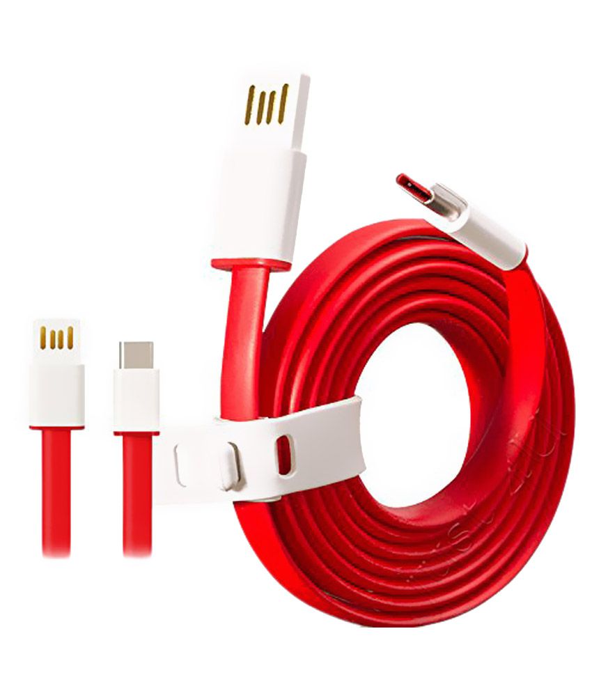     			FJCK Type C Cable For OnePlus  2 Supported Red Super Quality Assembled in India  Multi 1 Meter