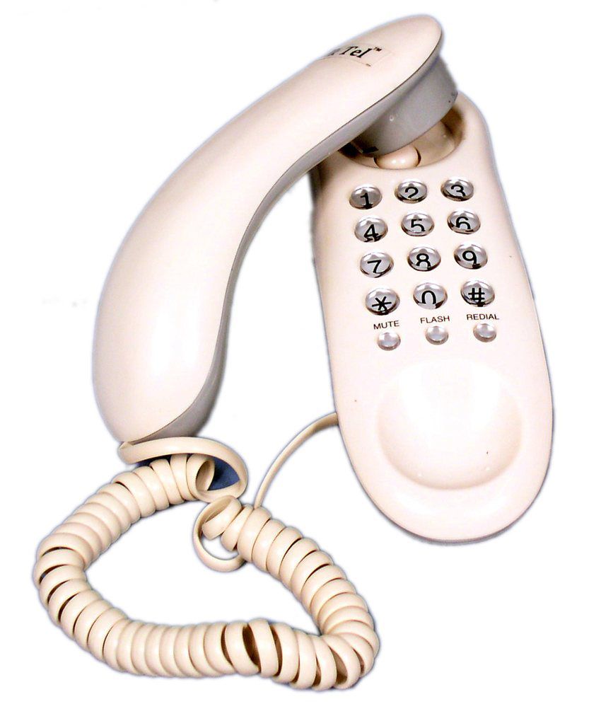     			Talktel new F1 Corded Landline Phone White