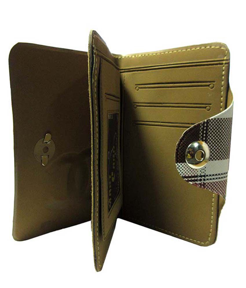 Apki Needs Combo Of Golden Keychain With Brown Wallet For Men: Buy Online at Low Price in India ...