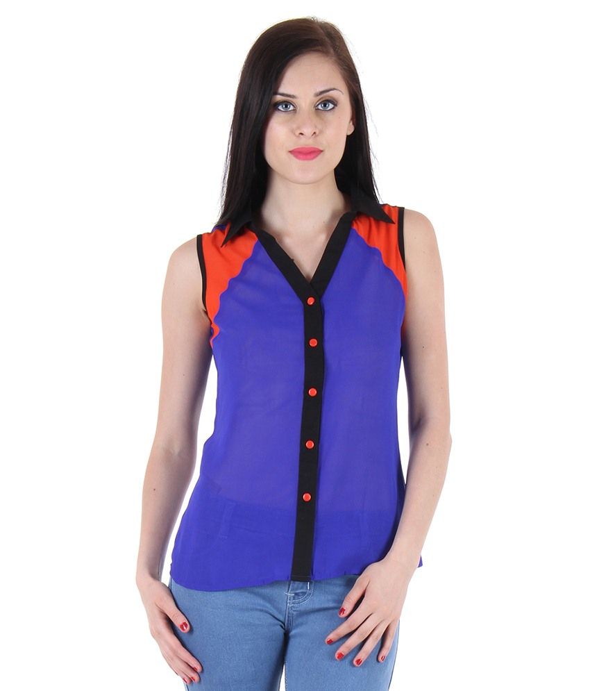 polyester blouses uk