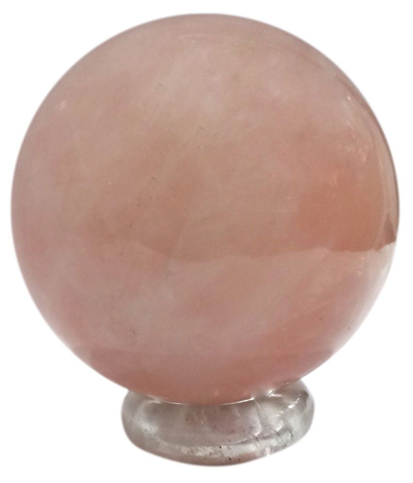     			SS Murti Rose Quartz Stone Fengshui Ball 8 Cm