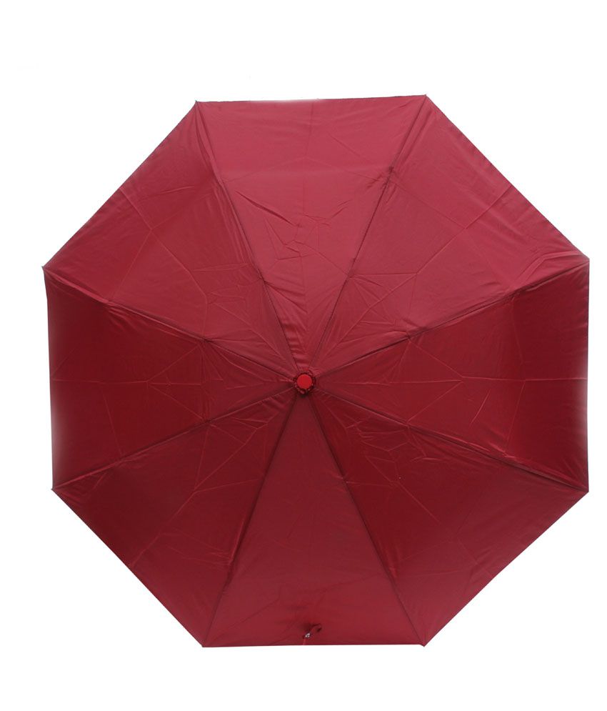     			Arip Maroon Polyester 3 Fold Umbrella for Men