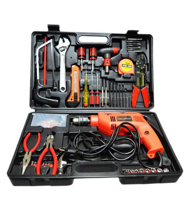 Chillaxplus 650W 13mm Impact Drill Machine Kit With Reversible Function