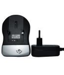 Power Smart Battery Charger for Sony NPFC10 11 Digi Camcorder - Silver and Black