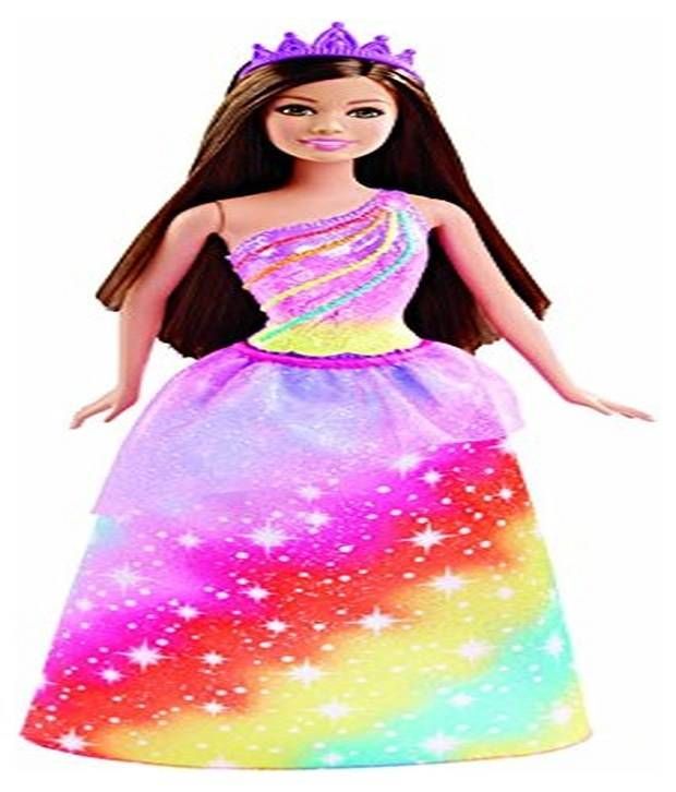 barbie fashionistas doll with long rainbow hair