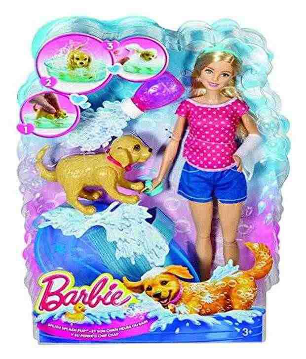 barbie splish splash pup playset