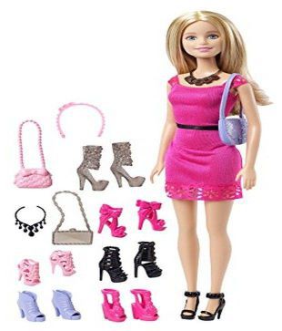 barbie doll shoes set
