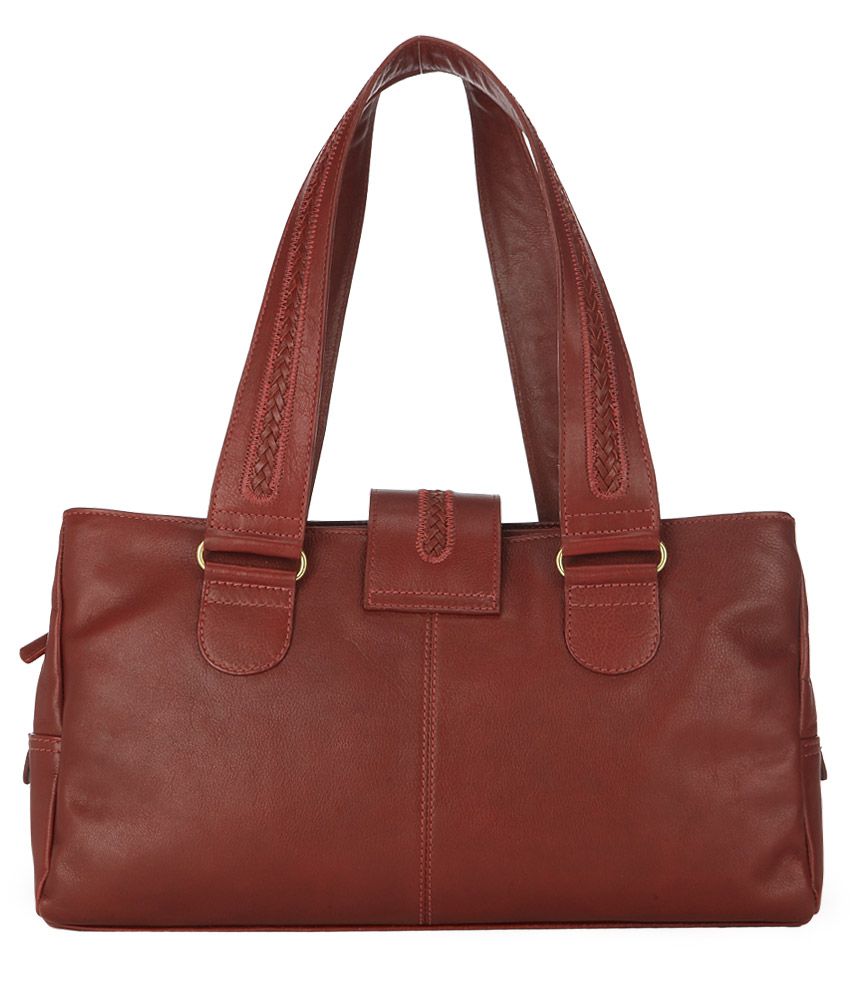 Hidesign Red Pure Leather Shoulder Bag - Buy Hidesign Red Pure Leather Shoulder Bag Online at 