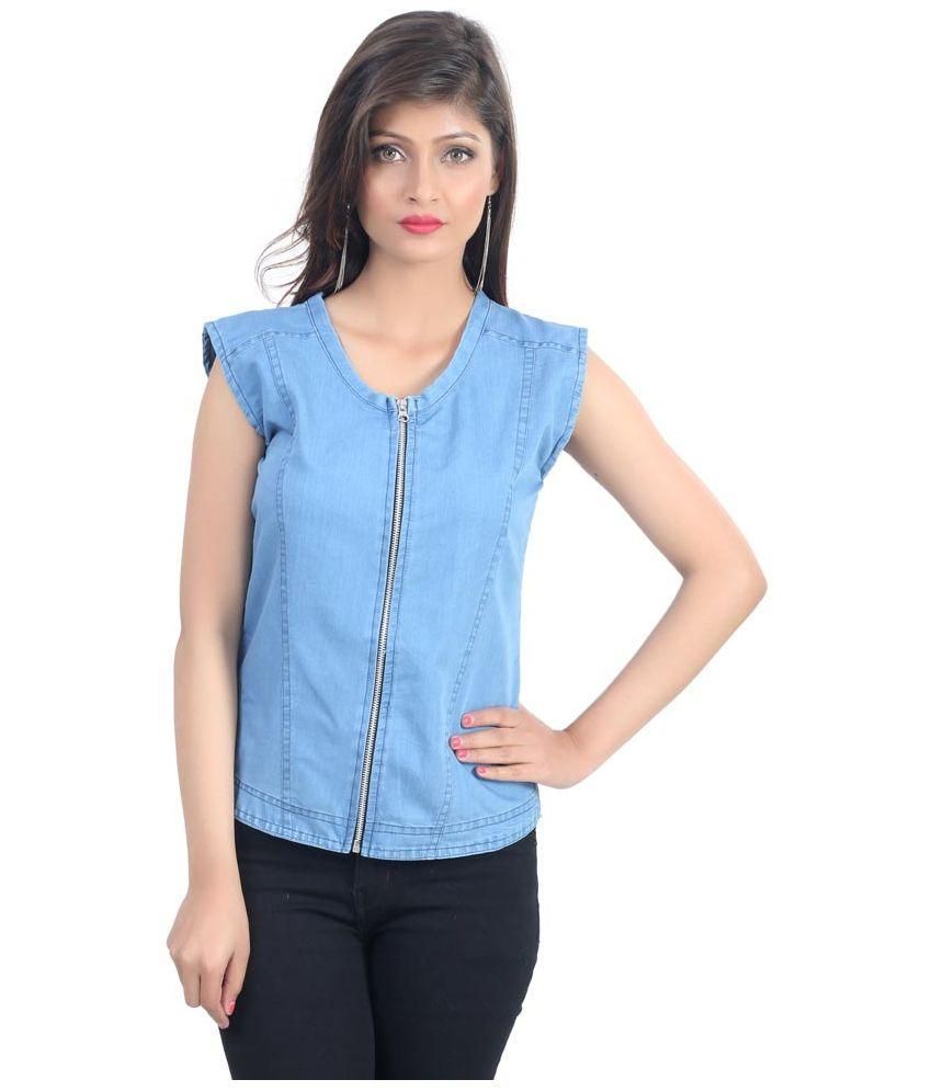 denim shirts for women online