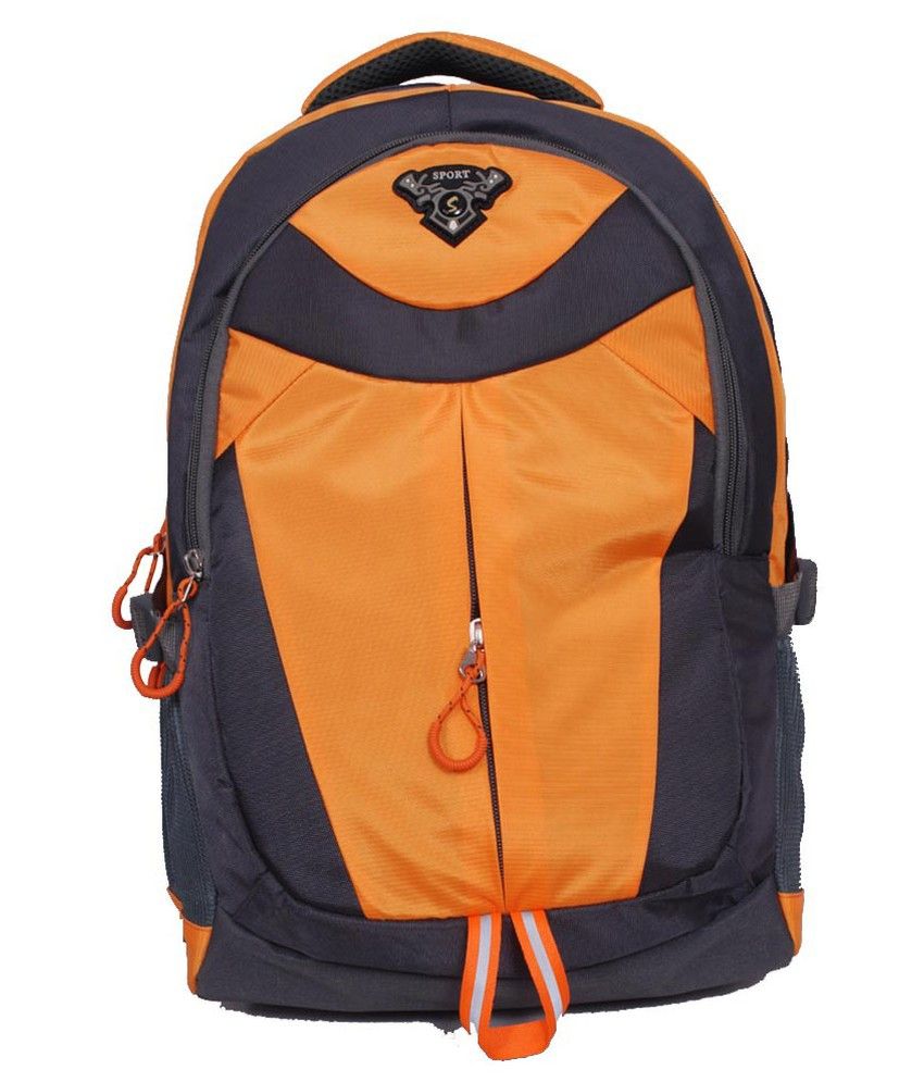 orange computer bag