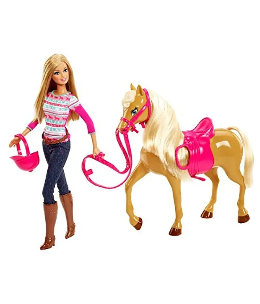 Barbie doll best sale & tawny horse