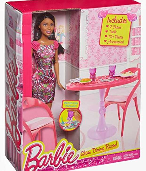 Barbie African American Doll And Dining Room Set Barbie African American Doll And Dining Room Set