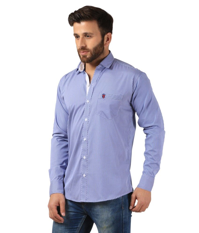 blue mesh button up shirt