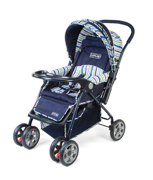 Luv Lap Baby Stroller Pram Comfy Navy Blue - 18102