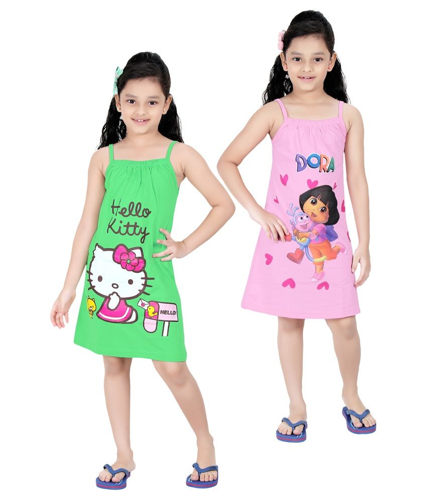 Red Rose Green and Pink Slips for Girls Pack of 2 Buy Red Rose