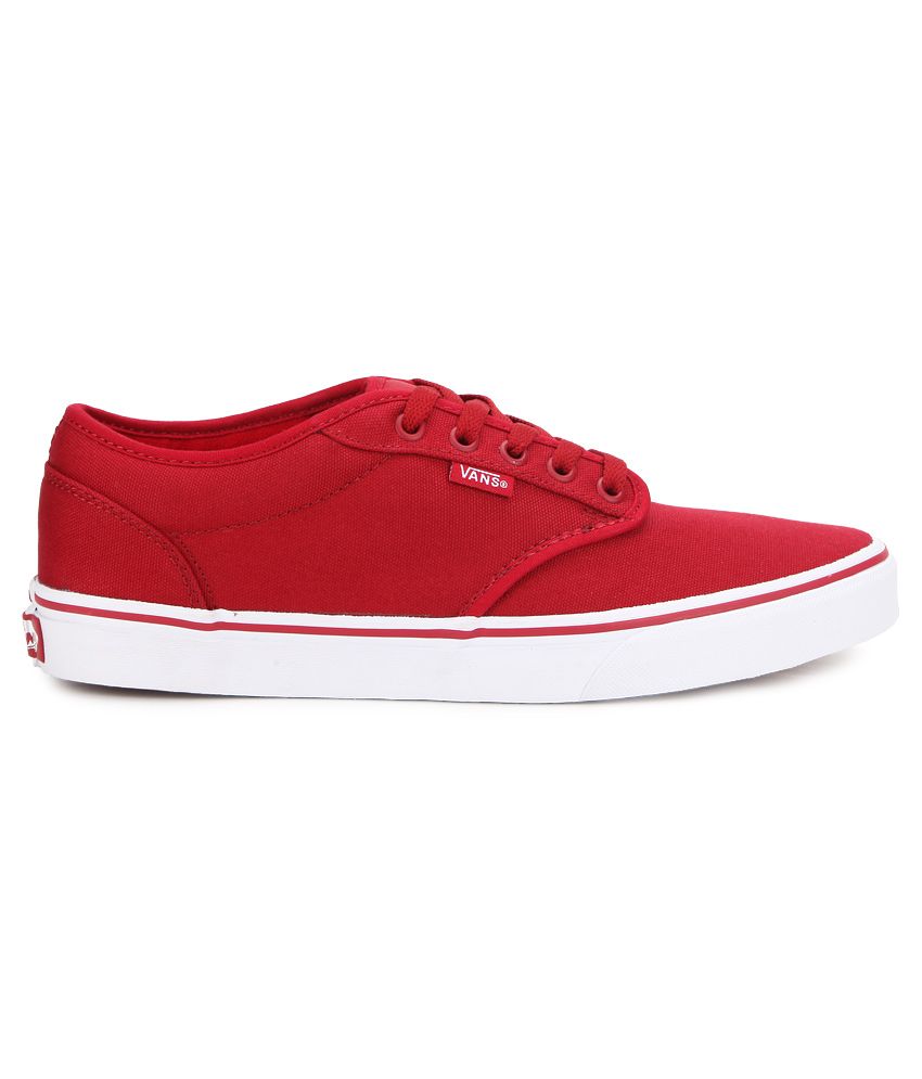 Vans Atwood Red Canvas Casual Shoes - Buy Vans Atwood Red Canvas Casual ...