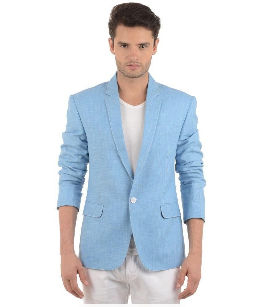 Azio Design Blue Casual Blazers Buy Azio Design Blue Casual Blazers Online at Best Prices in