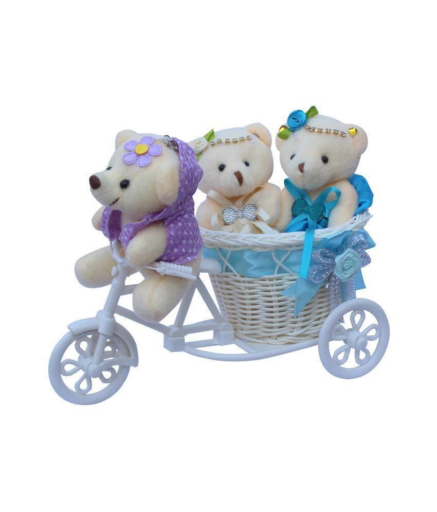 teddy bear with cycle