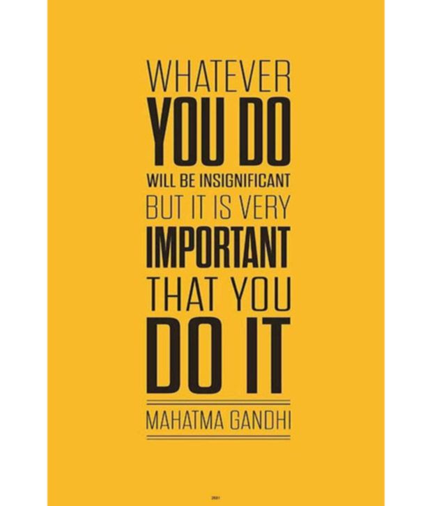 Posterhouzz Mahatma Gandhi Quotes Poster Posterhouzz Mahatma Gandhi Quotes Poster