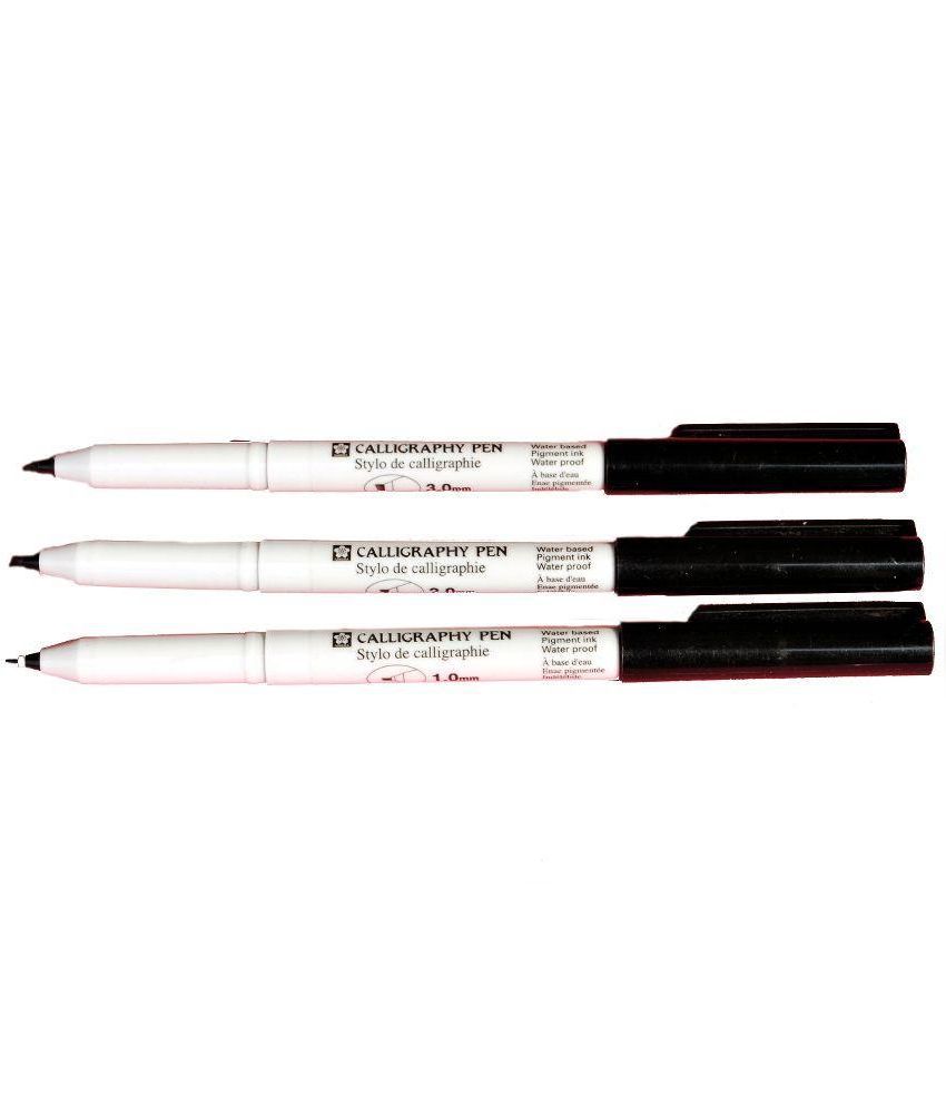     			Sakura Black Calligraphy Pens - Pack of 3