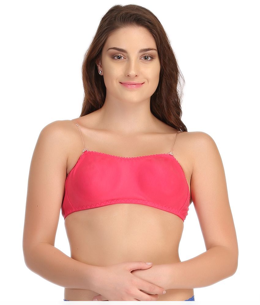     			Clovia Pink Poly Cotton Bra