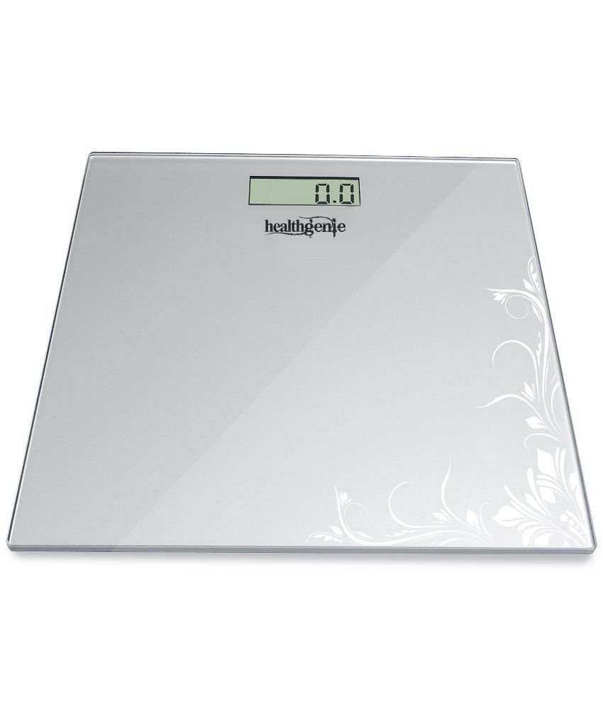 Healthgenie HD-221 Digital Weighing Scale Silver Pattern HD-221 Silver ...