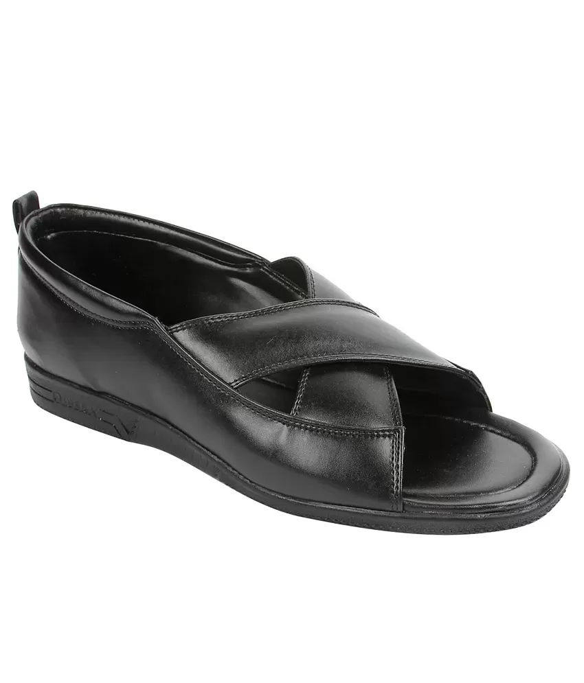 Buy LIBERTY Men Black Sandals Online at Best Price