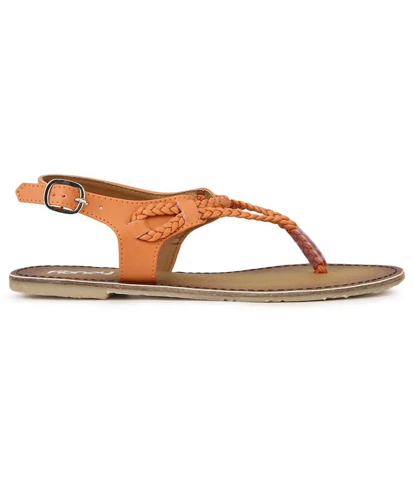 Honey by Pantaloons Women's Sandal_Size_40 Orange : Amazon.in: Shoes &  Handbags