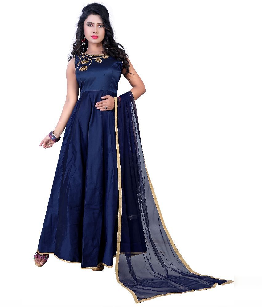 navy net dress