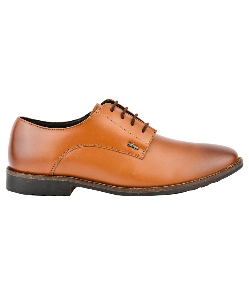 allen cooper tan formal shoes