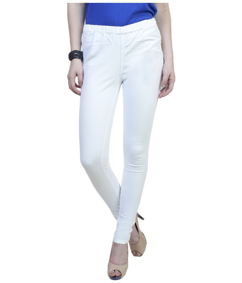 m&s white jeggings