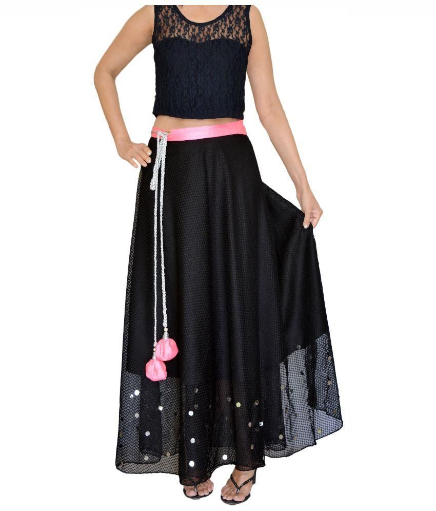 netted maxi skirt