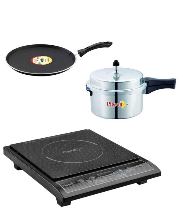 Pigeon Combo Of Rapido Cute Induction Cooker And Tawa Price In