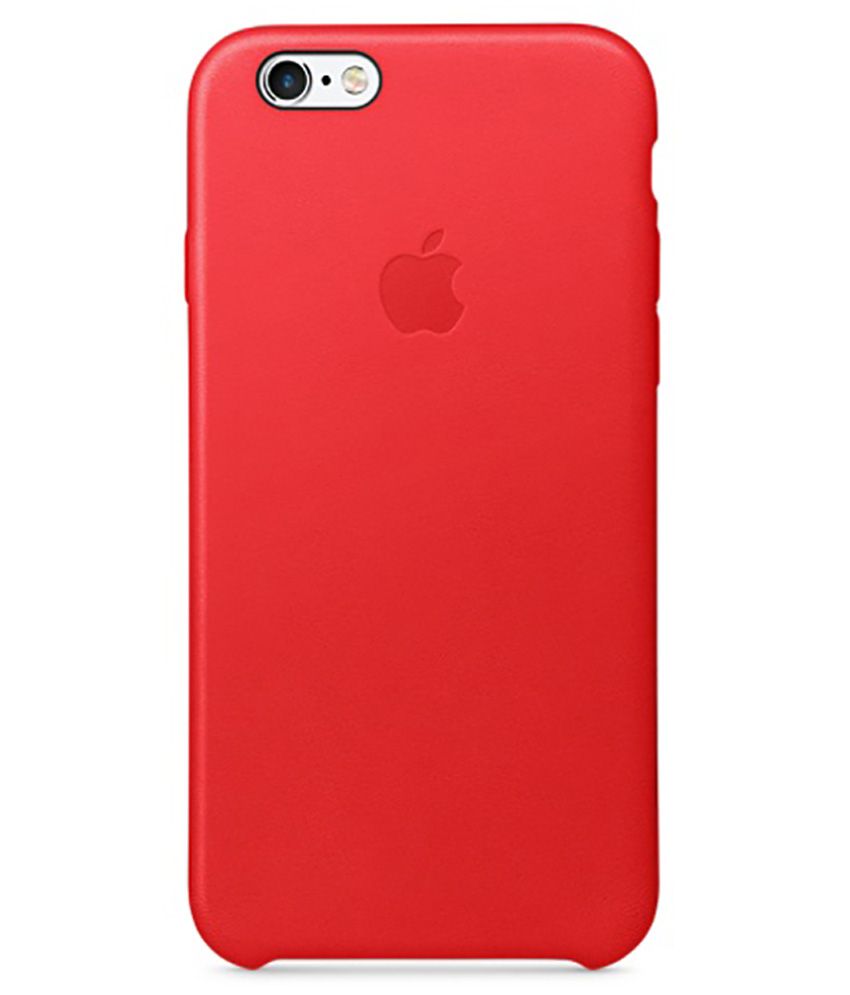 Ikazen Back Cover for Apple iPhone 6S Plus - Red - Plain Back Covers ...