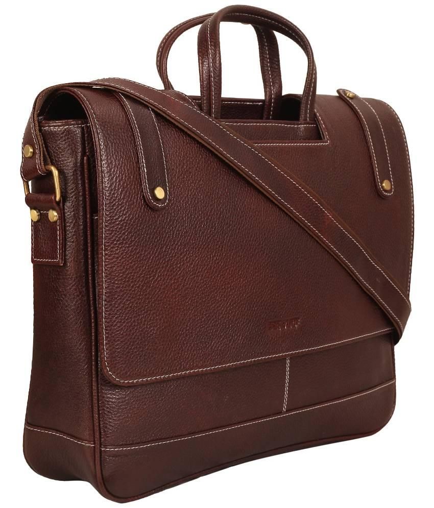 hub leather office bags