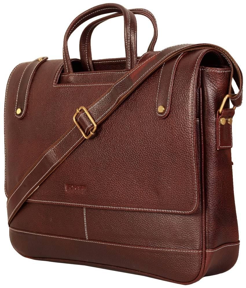 hub leather office bags