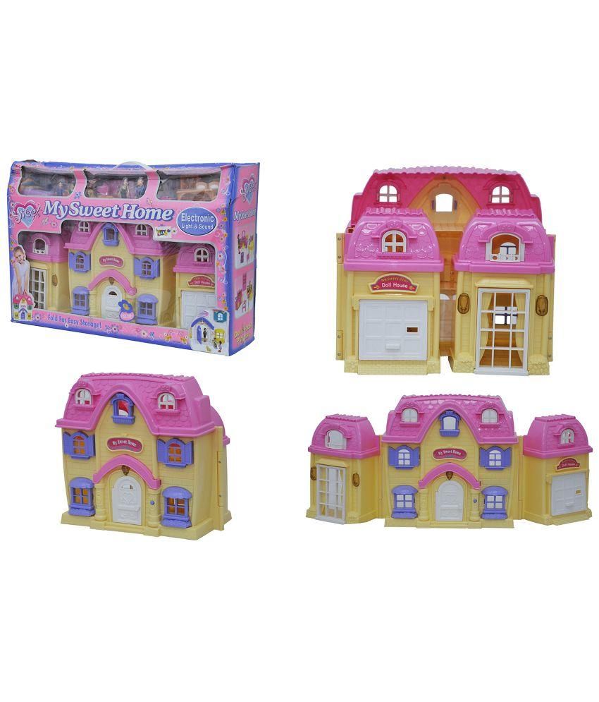 doll house set cartoon