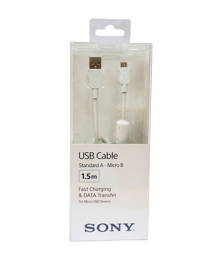    			Sony CP-AB150 USB Data Cable White (1.5 meter)
