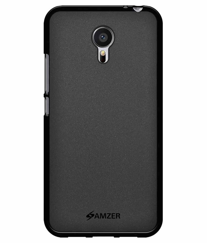 Amzer Plain Back Cover For Meizu MX6, Meizu M3 note Black Plain