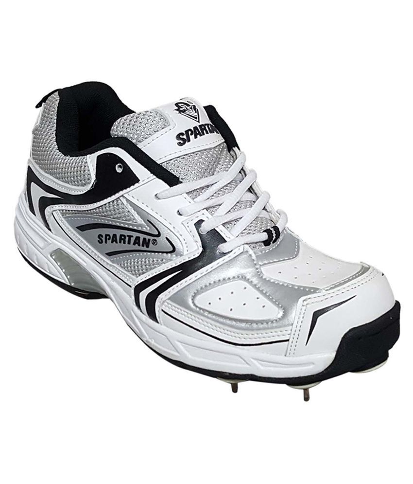 Spartan White Cricket Spikes Shoes - Buy Spartan White Cricket Spikes ...