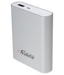 Reliable RBL4 Metal Tube 10400 mAh Power Bank - Silver
