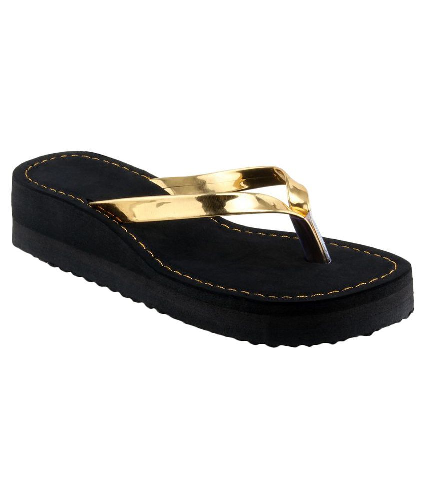 gold flip flops amazon