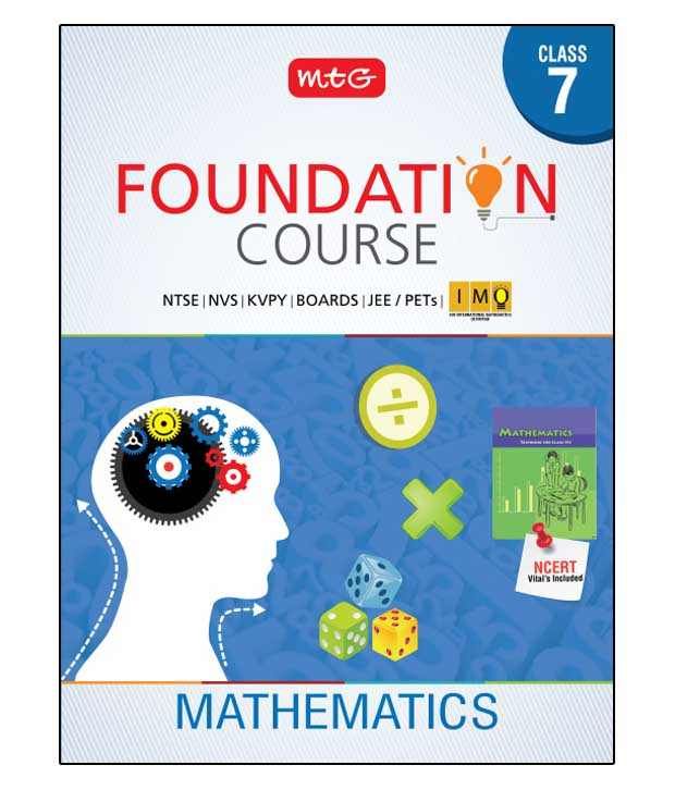 Mathematics Foundation Course For Class 7 Paperback English 2016 Buy