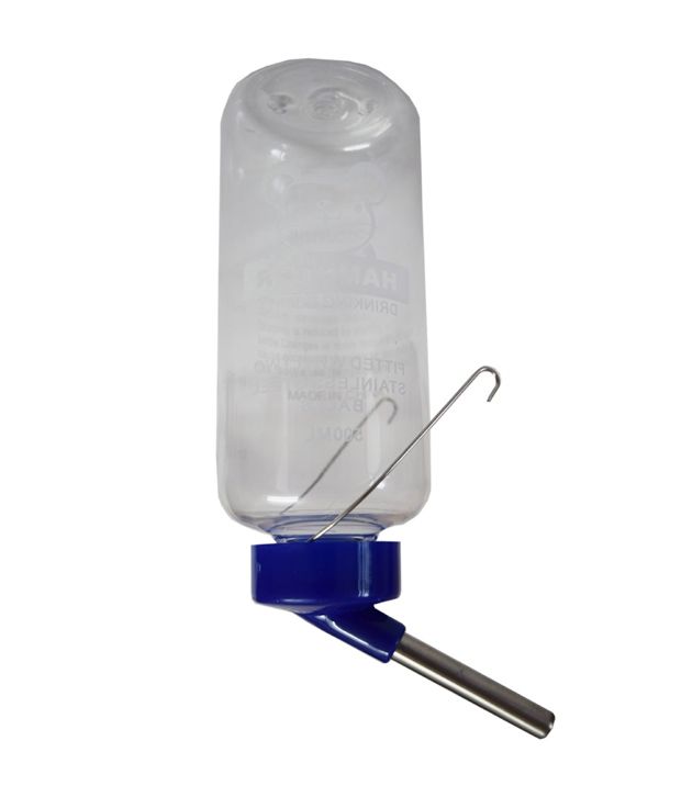 Pawzone Small Animals Cage Drinking Water Bottle Blue 500 ml Buy