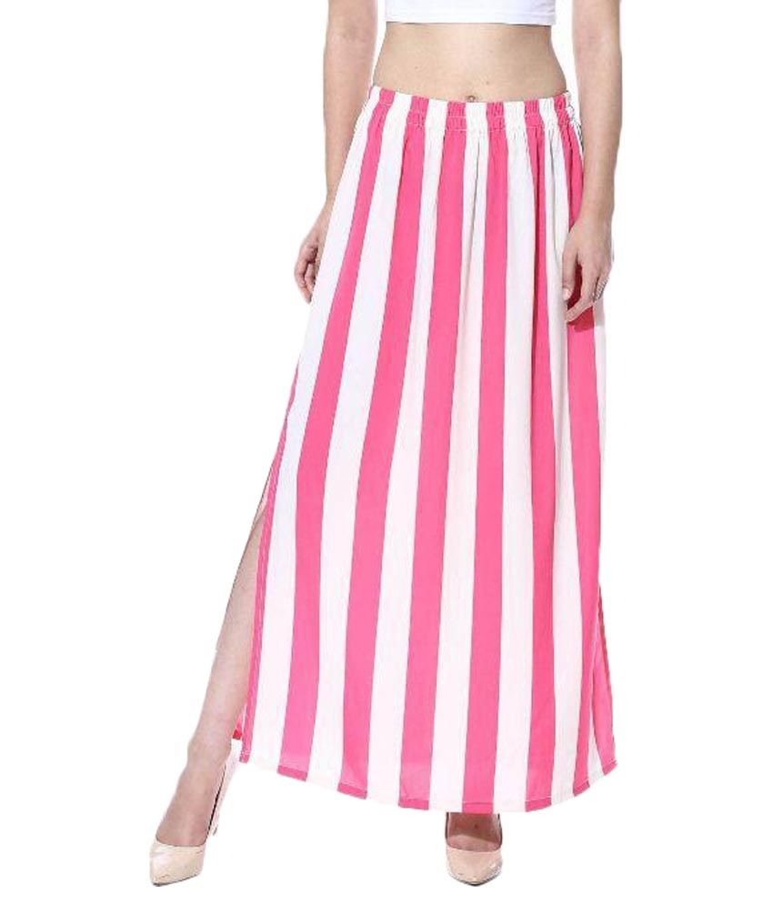 crepe maxi skirt with back zipper and ribbon