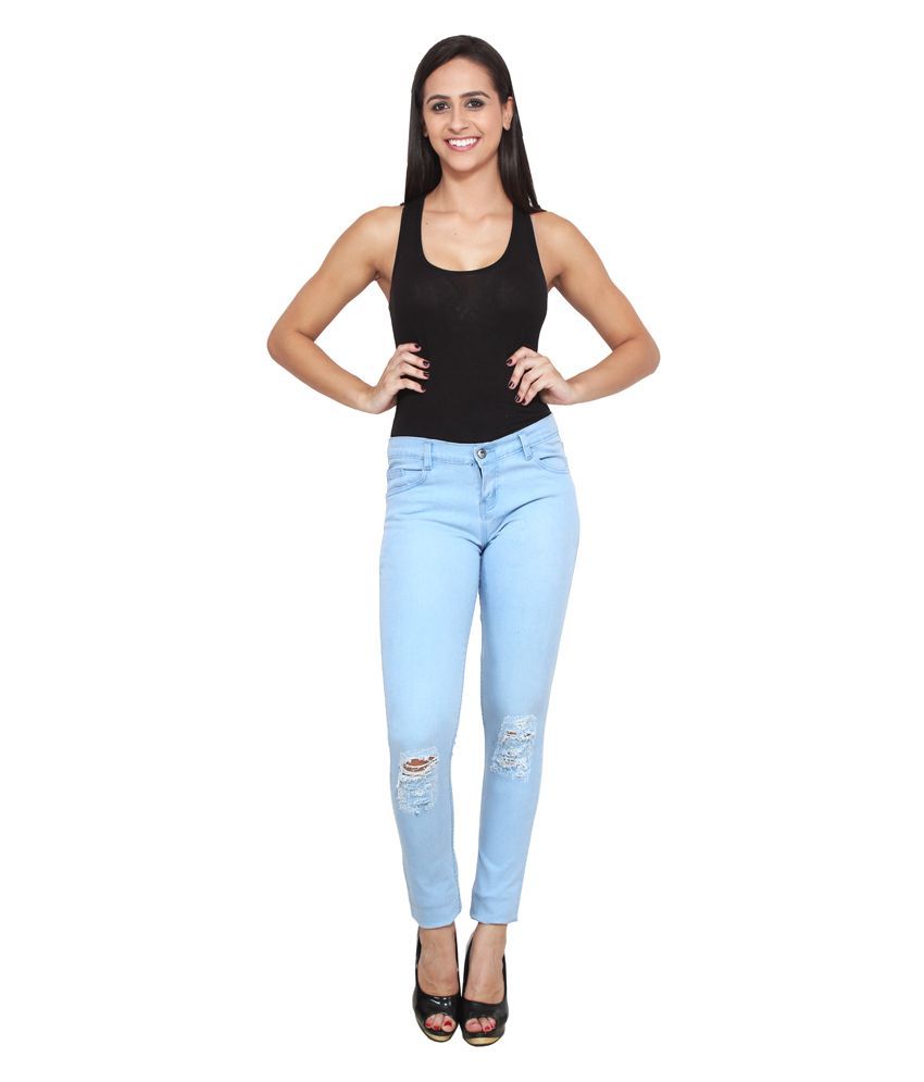 faint blue jeans