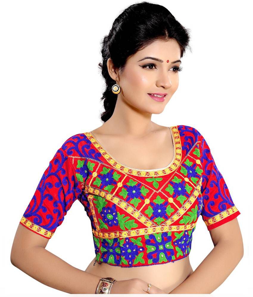 SareeShop Designer SareeS Multicoloured Silk Blouses - Buy SareeShop ...