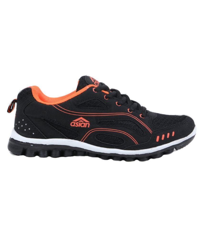Asian Shoes Black Running Sports Shoes Price in India Buy Asian Shoes