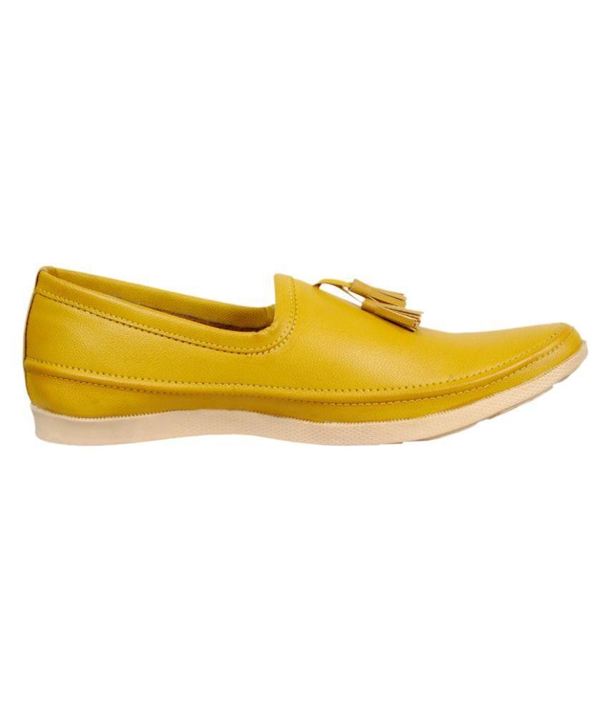 Blackwood Yellow Slip-on Shoes - Buy Blackwood Yellow Slip-on Shoes ...